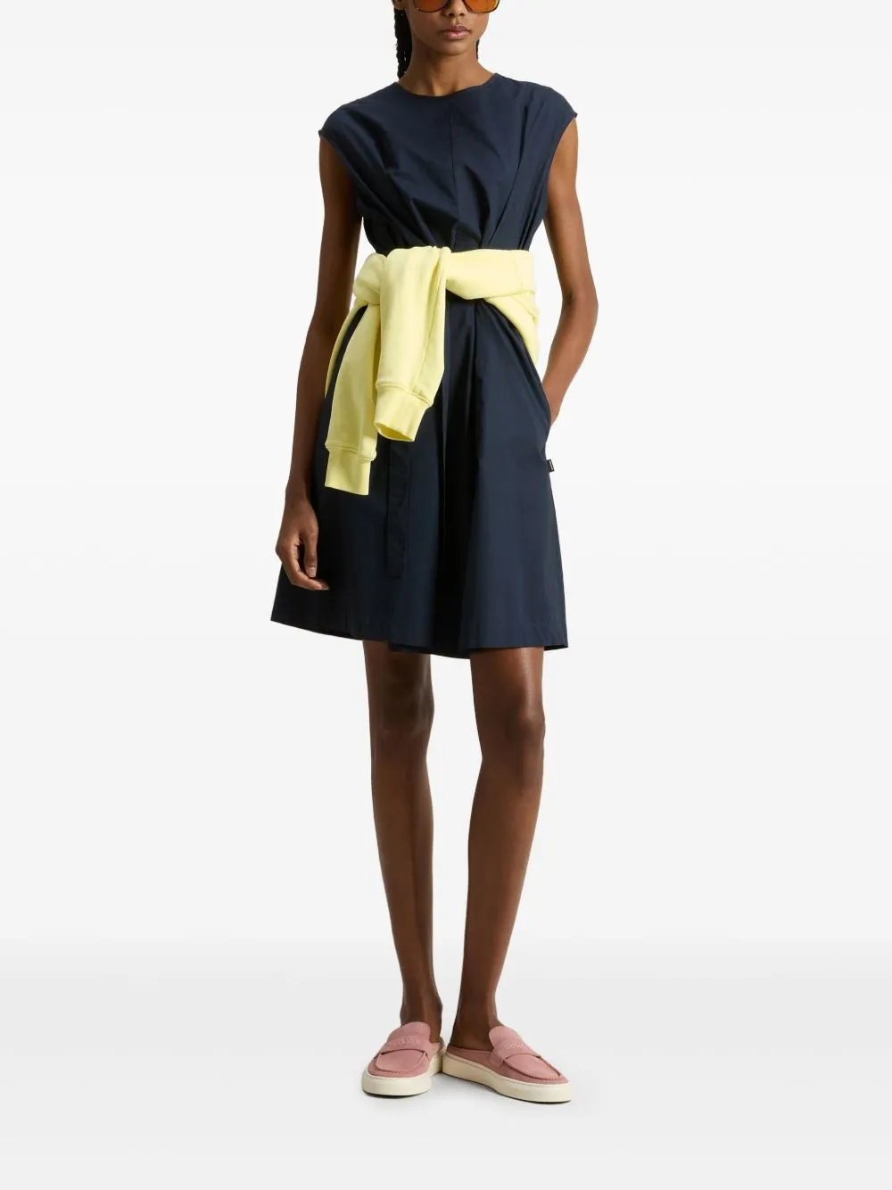 Cotton belted dress