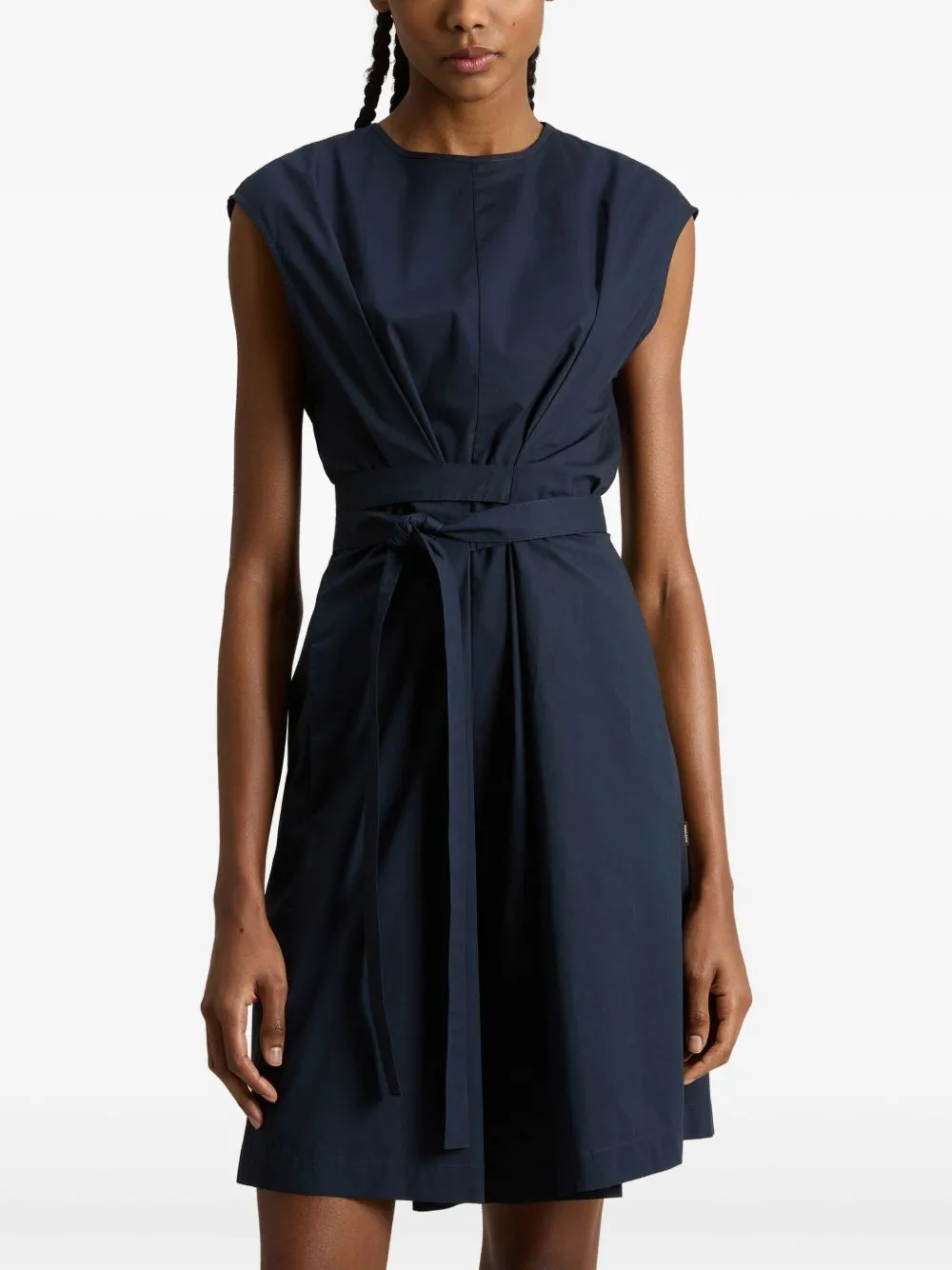 Cotton belted dress
