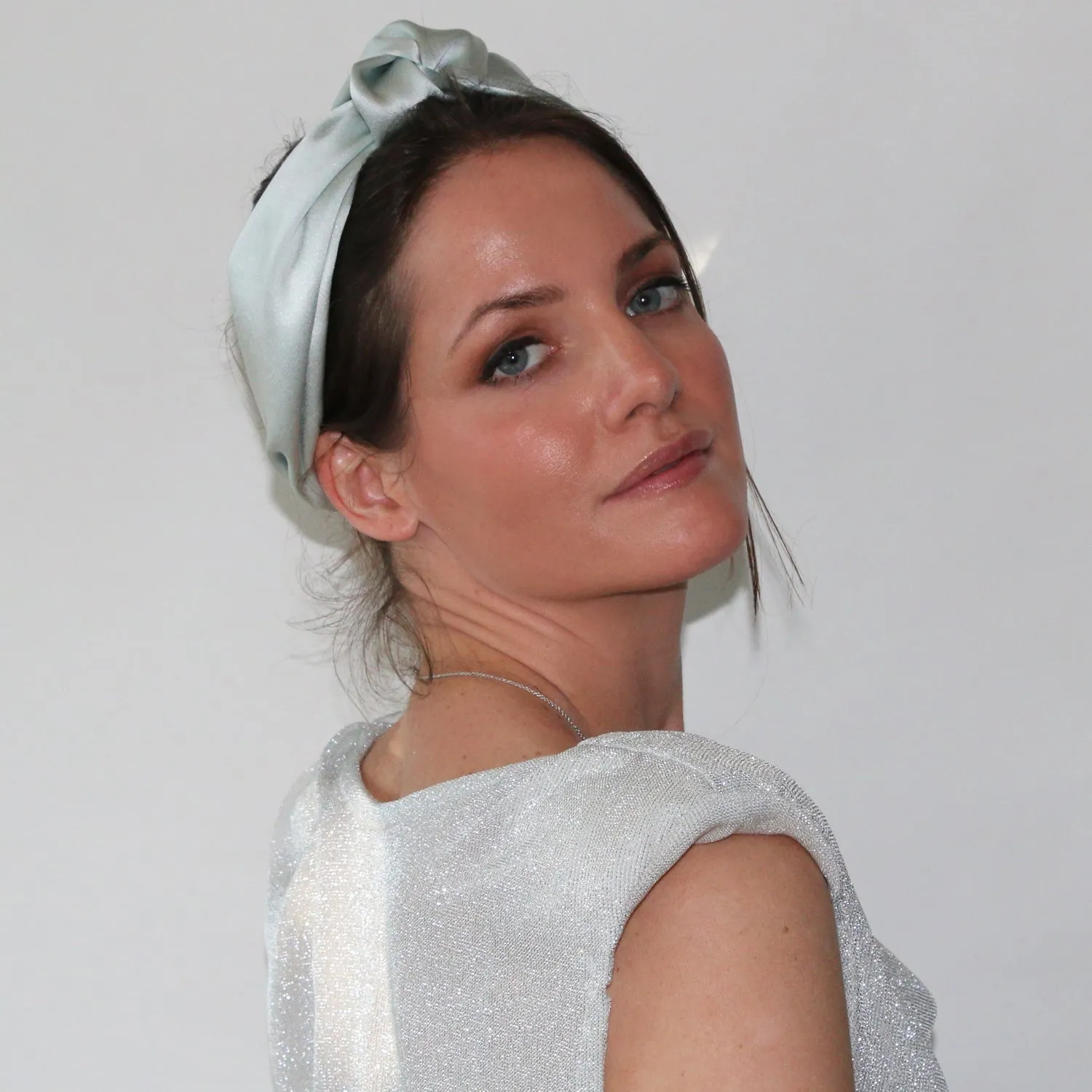 Crepe Back Satin Knot Headband/ Multiple Colors