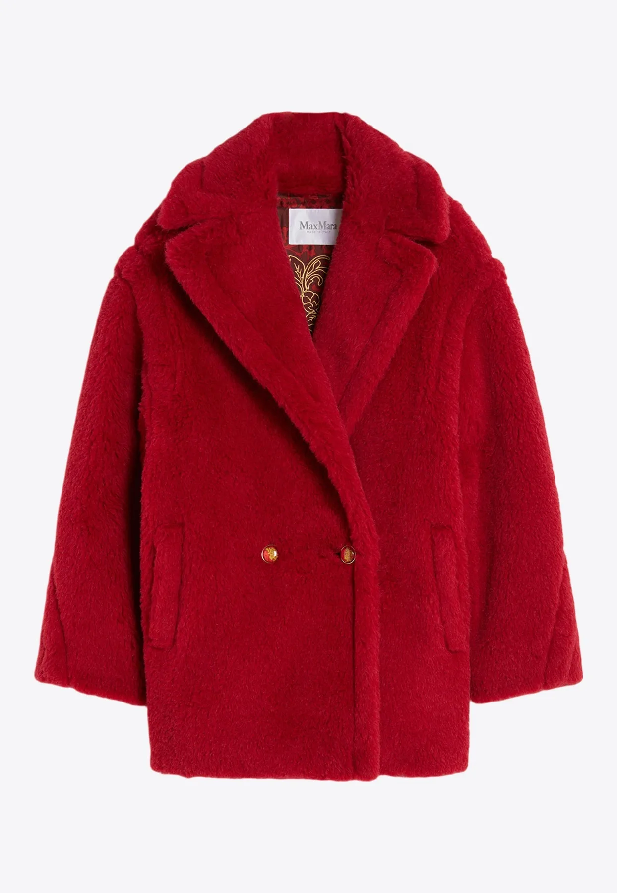 Cuba Iconic Teddy Bear Alpaca and Wool Coat