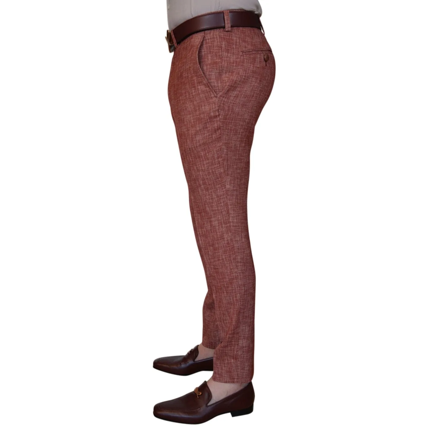 Currant Lino Tweed Trousers