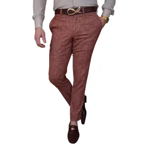 Currant Lino Tweed Trousers