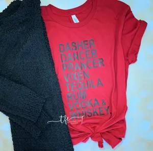 {Dasher, Dancer, Vodka, Whiskey}