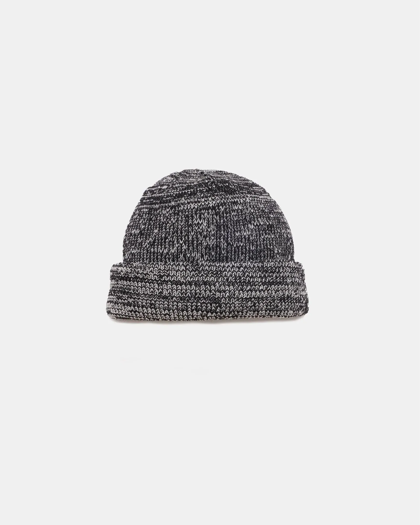 【Dehen 1920】Wool Knit Watch Cap - Black / Natural Mix / 羊毛針織帽