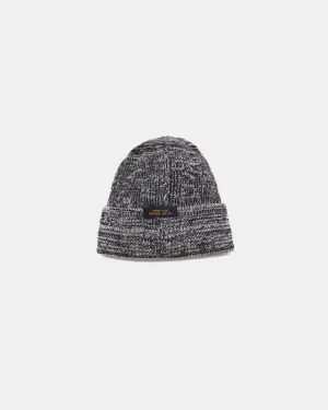 【Dehen 1920】Wool Knit Watch Cap - Black / Natural Mix / 羊毛針織帽