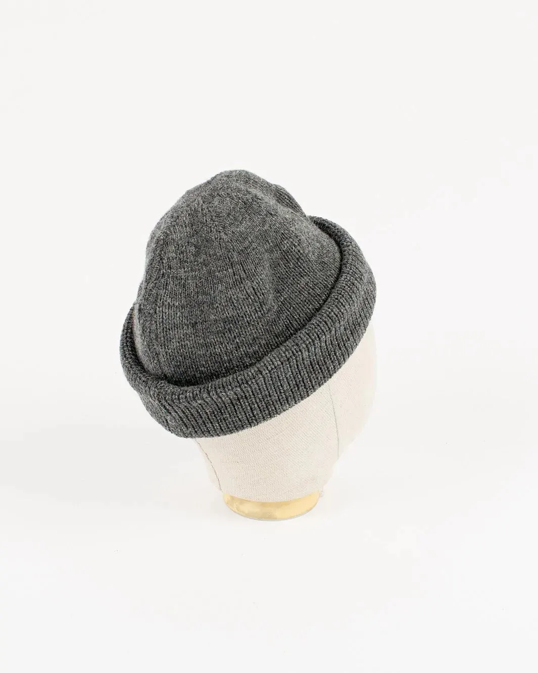 【Dehen 1920】Wool Knit Watch Cap - Charcoal / 羊毛針織帽