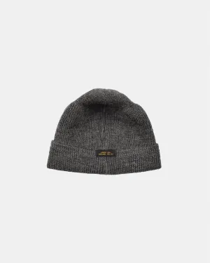 【Dehen 1920】Wool Knit Watch Cap - Charcoal / 羊毛針織帽