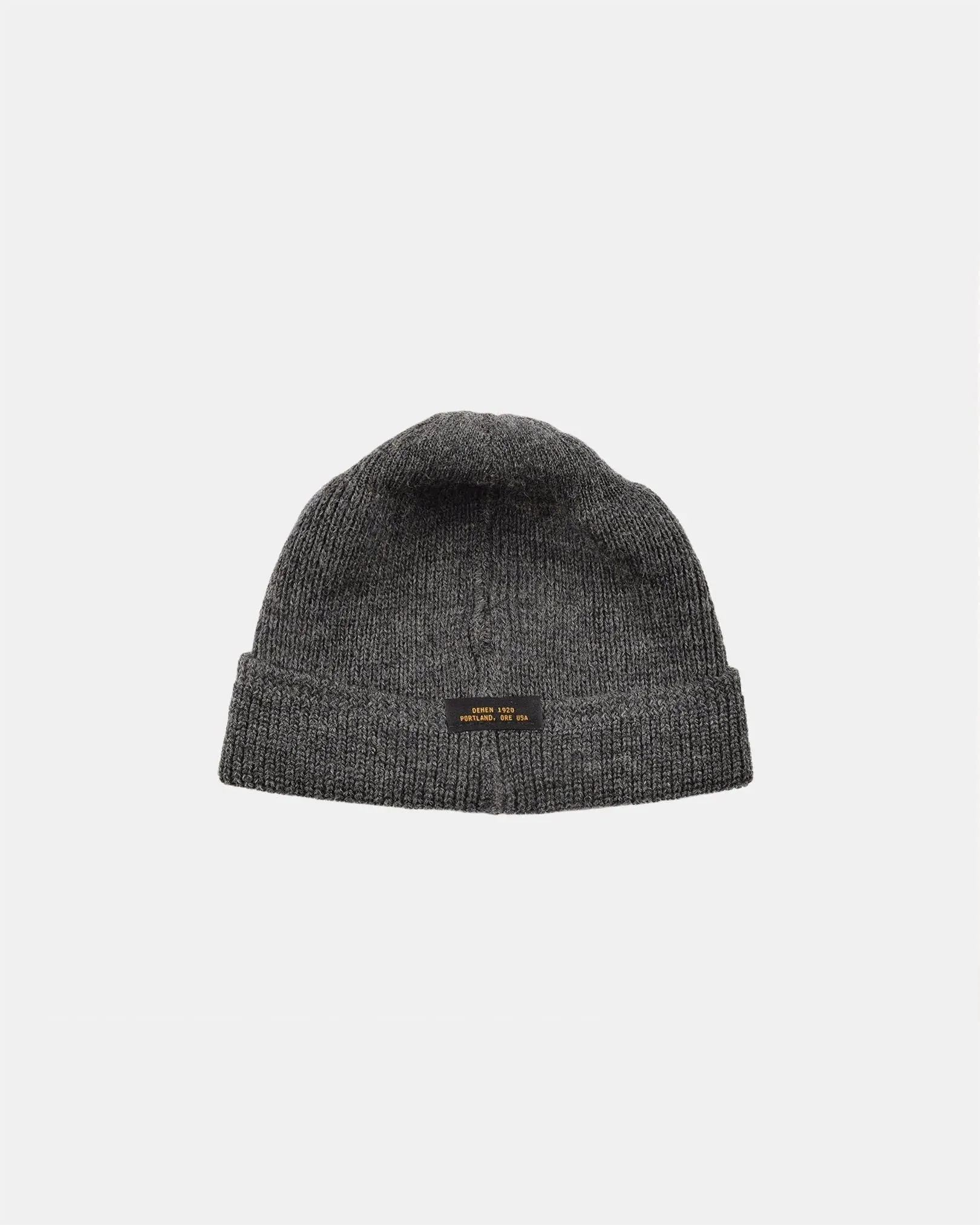 【Dehen 1920】Wool Knit Watch Cap - Charcoal / 羊毛針織帽