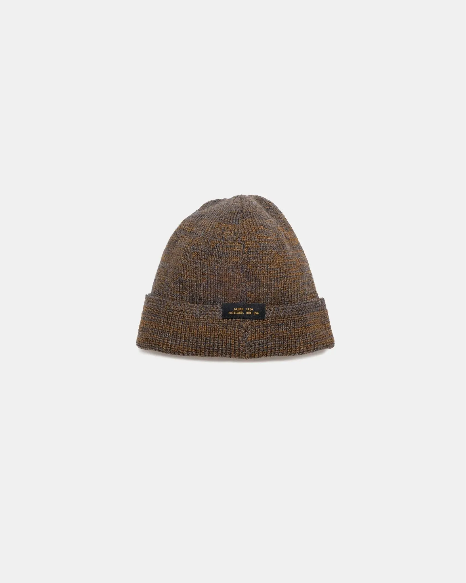 【Dehen 1920】Wool Knit Watch Cap - Charcoal / Goldmine Mix / 羊毛針織帽