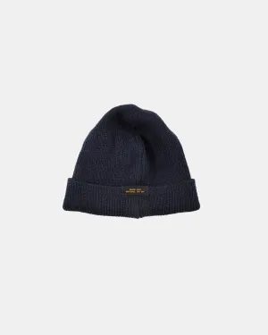 【Dehen 1920】Wool Knit Watch Cap - Dark Navy / Goldmine Mix / 羊毛針織帽