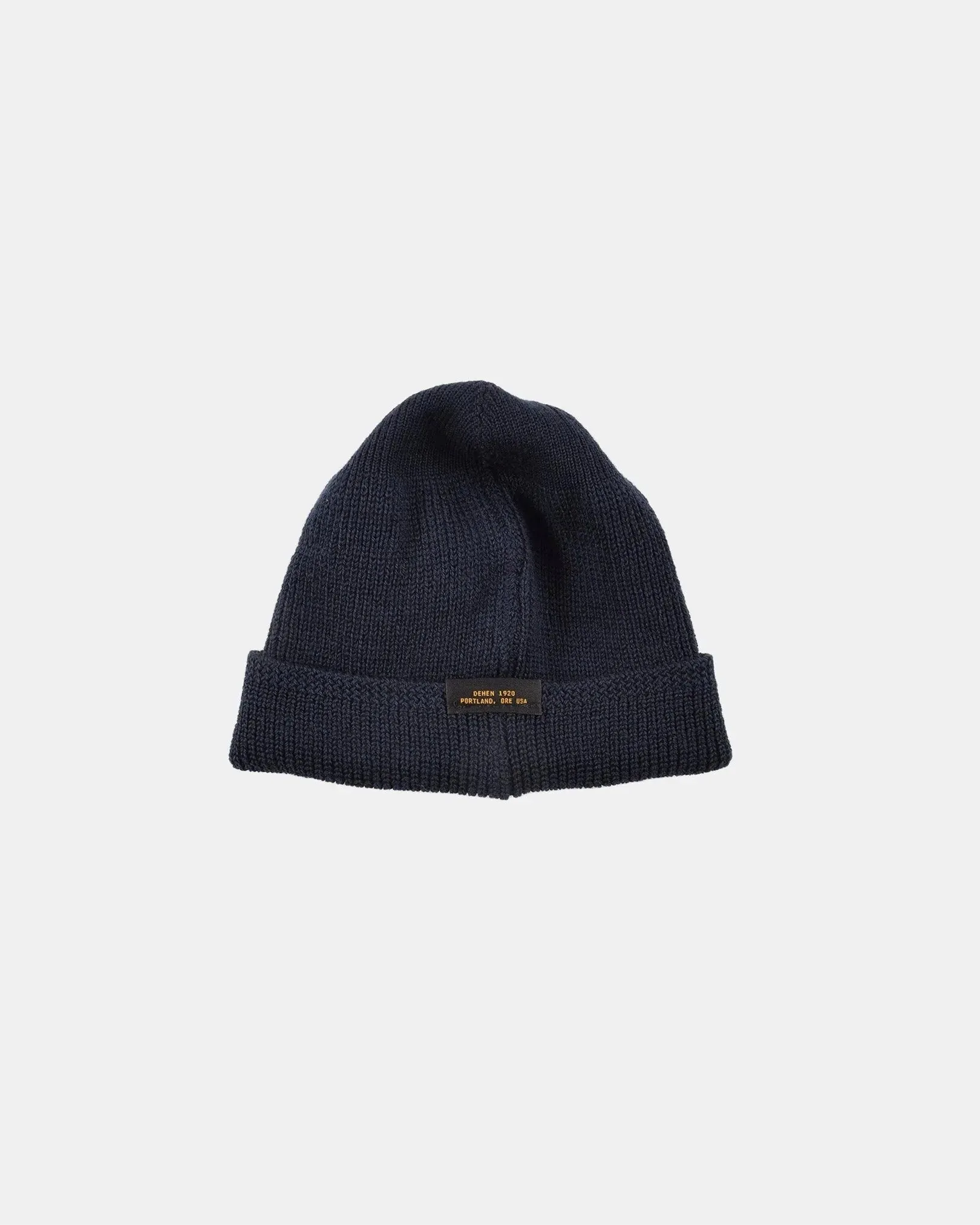 【Dehen 1920】Wool Knit Watch Cap - Dark Navy / Goldmine Mix / 羊毛針織帽