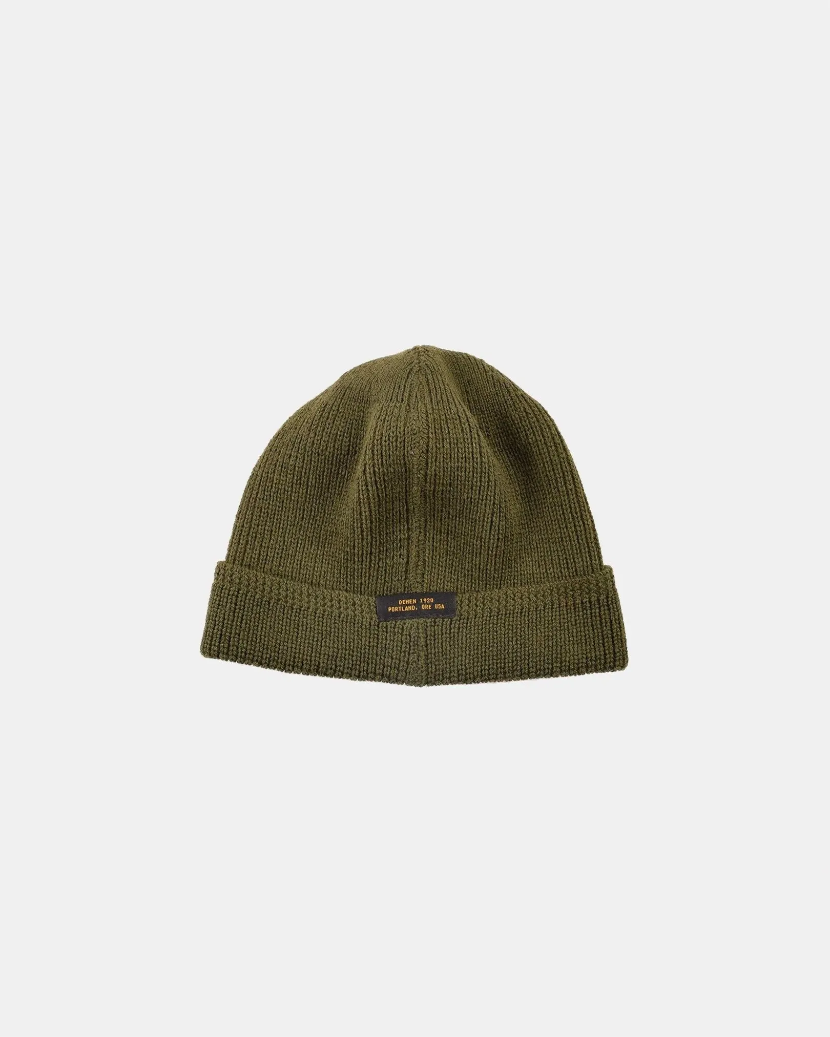 【Dehen 1920】Wool Knit Watch Cap - Loden / 羊毛針織帽