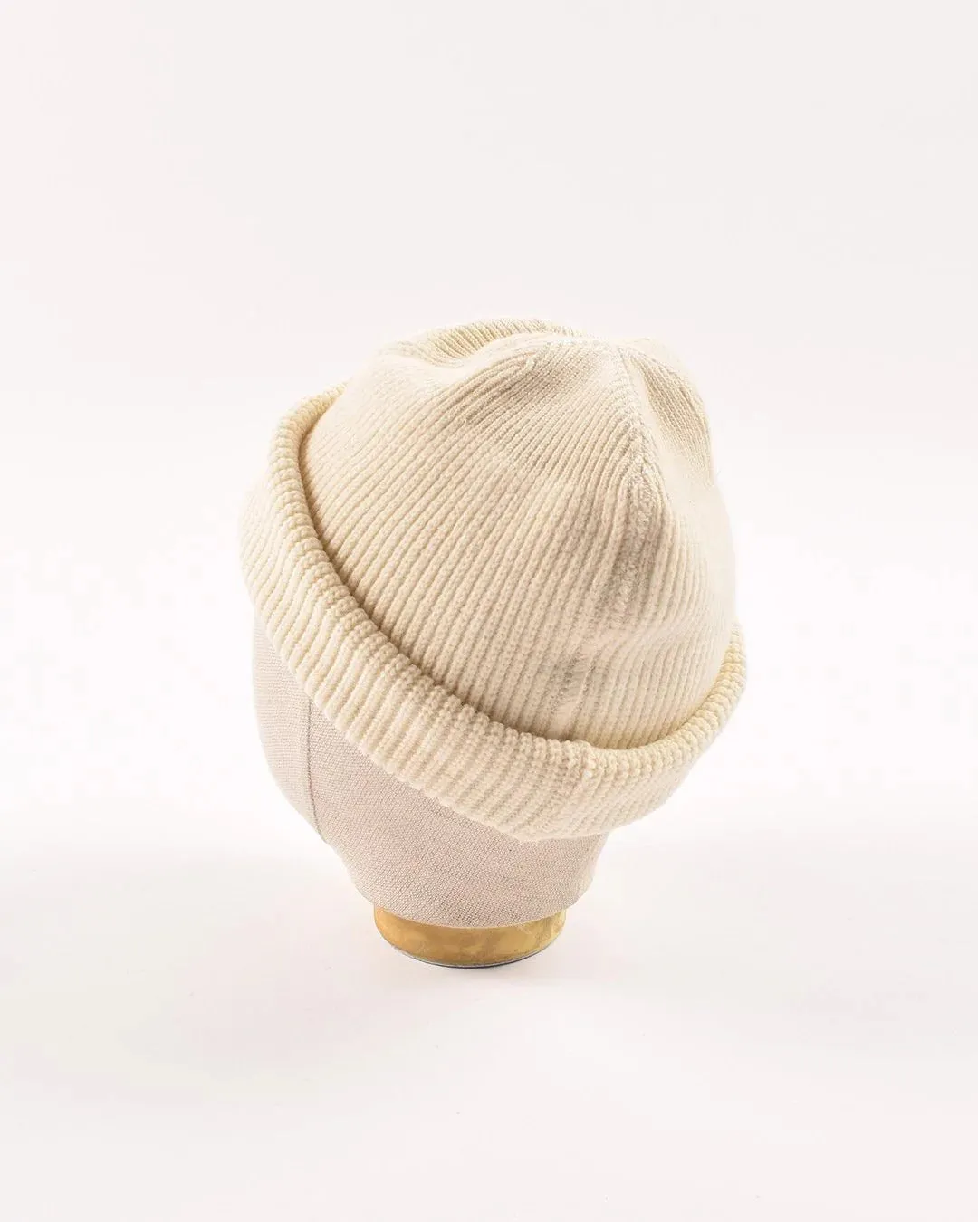 【Dehen 1920】Wool Knit Watch Cap - Natural / 羊毛針織帽