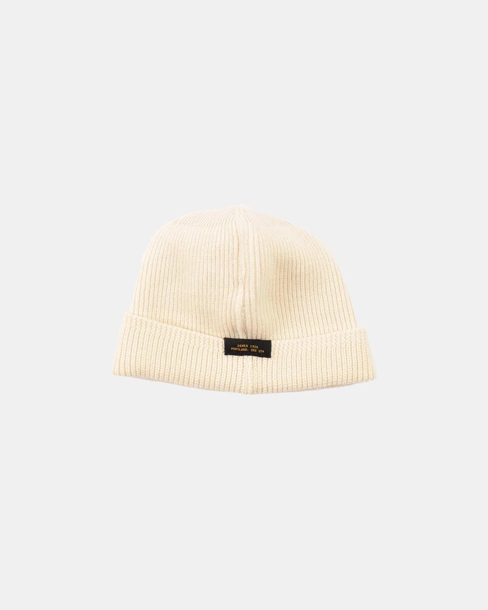 【Dehen 1920】Wool Knit Watch Cap - Natural / 羊毛針織帽