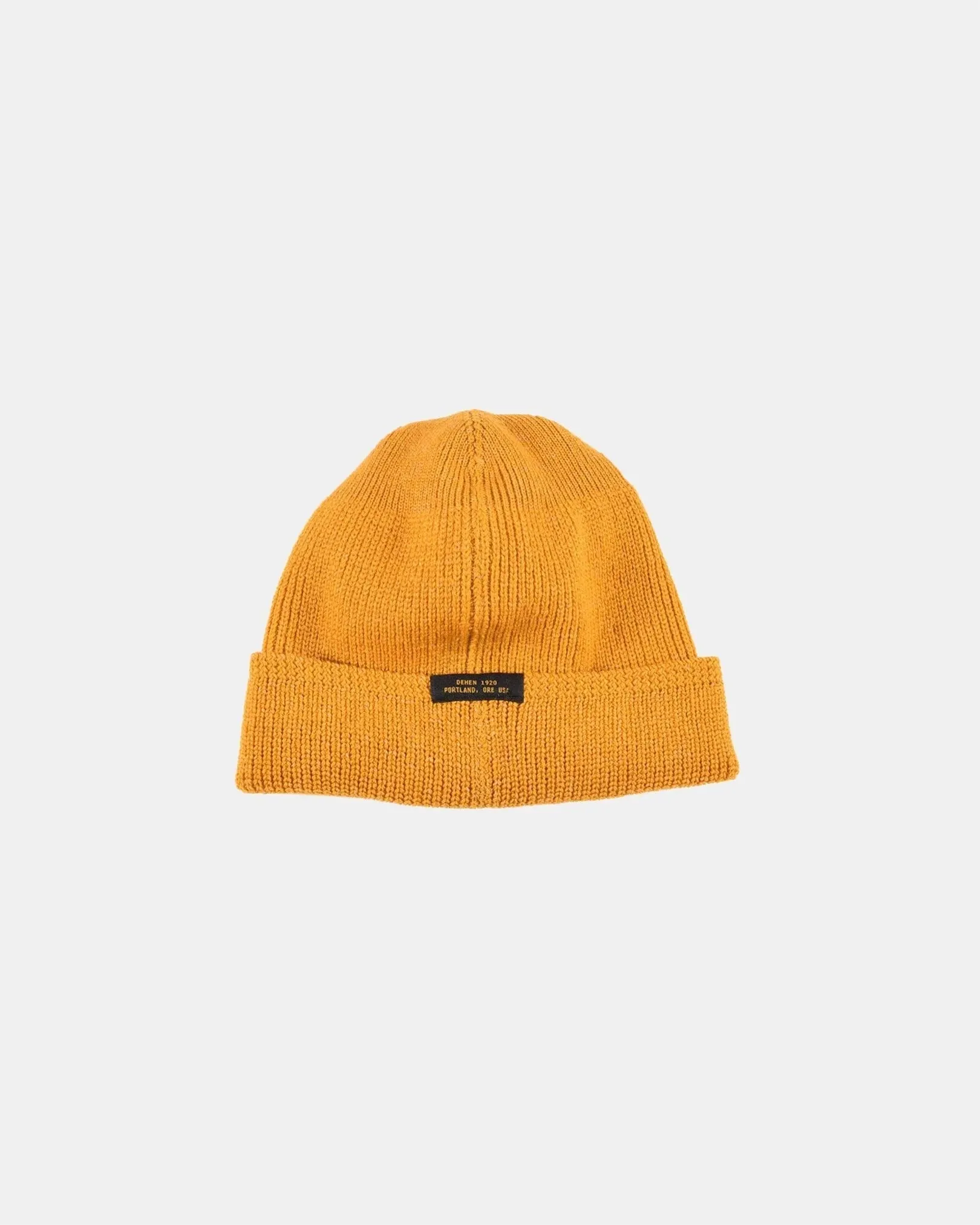 【Dehen 1920】Wool Knit Watch Cap - Old Gold / 羊毛針織帽
