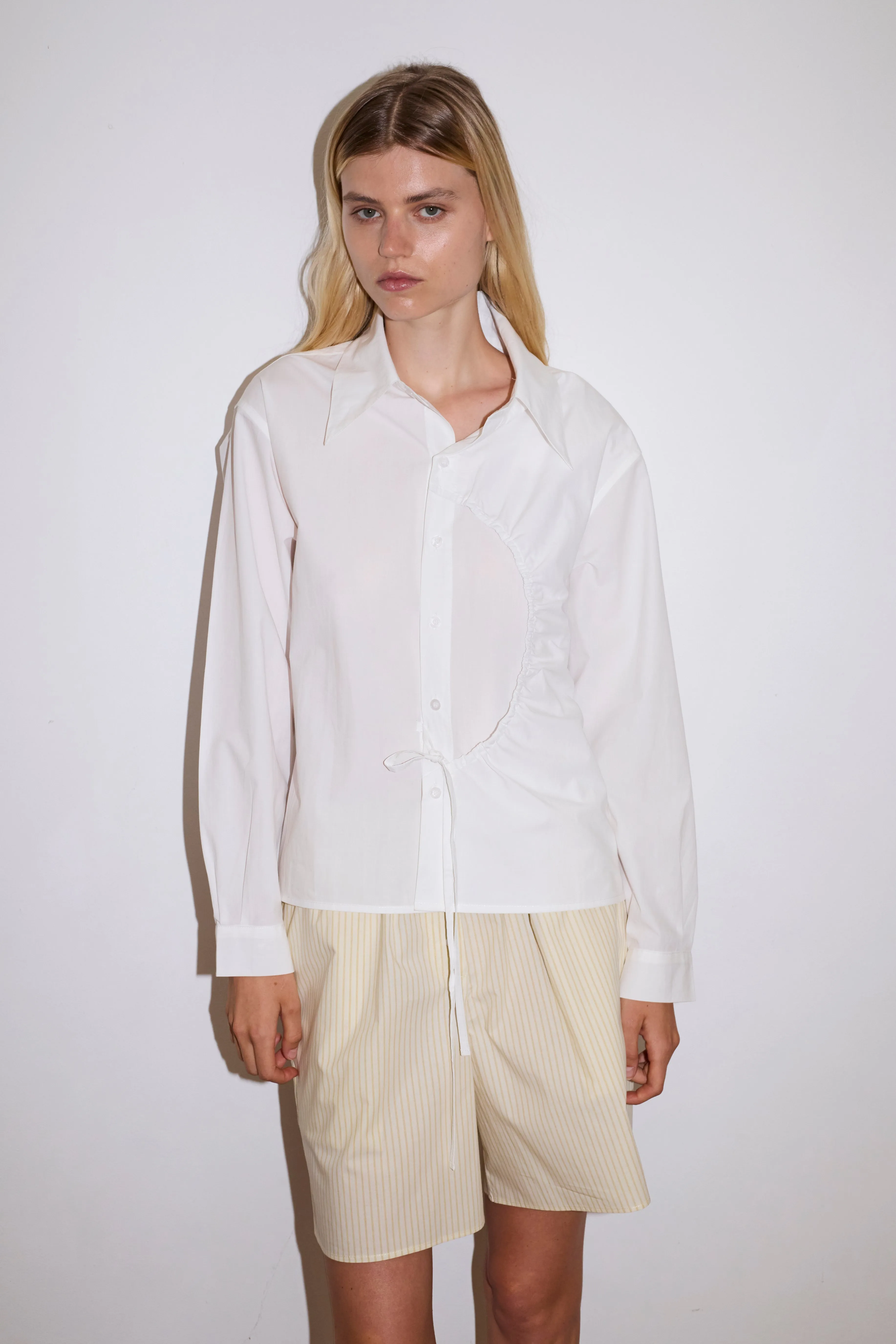 Deiji Studios | Arch Tie Shirt in White