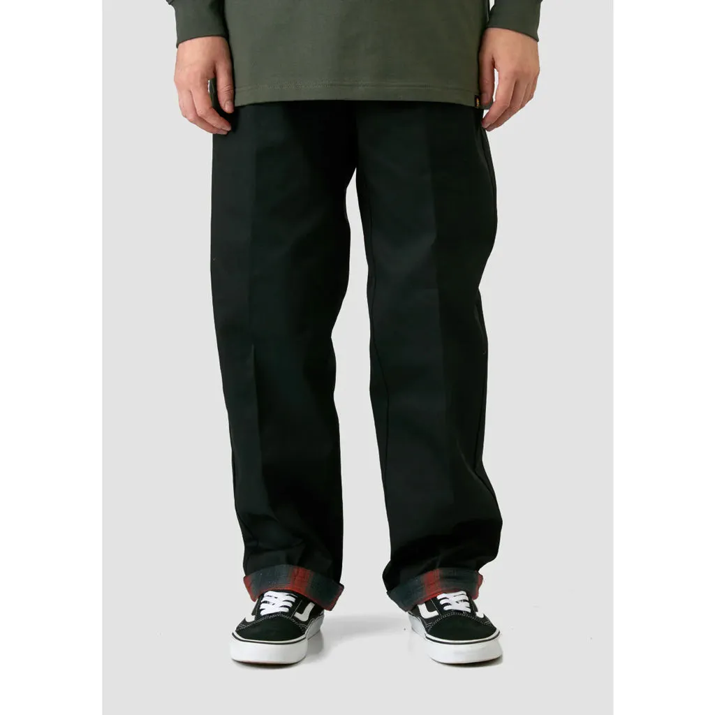 DICKIES X SPITFIRE FLANNEL CUFF PANT - BLACK