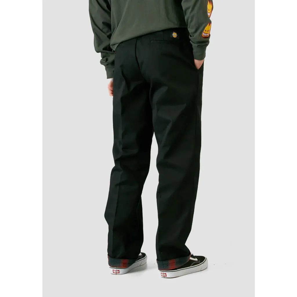 DICKIES X SPITFIRE FLANNEL CUFF PANT - BLACK