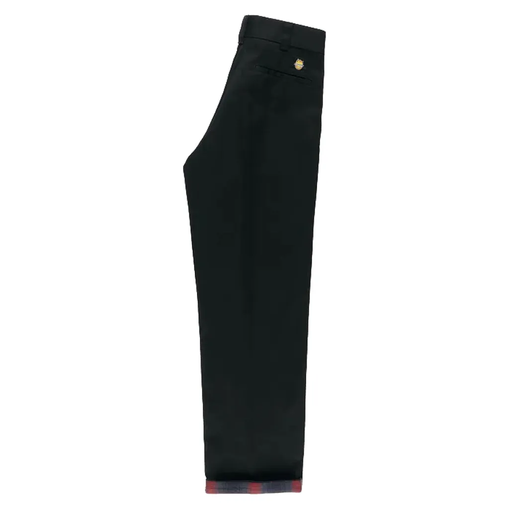 DICKIES X SPITFIRE FLANNEL CUFF PANT - BLACK