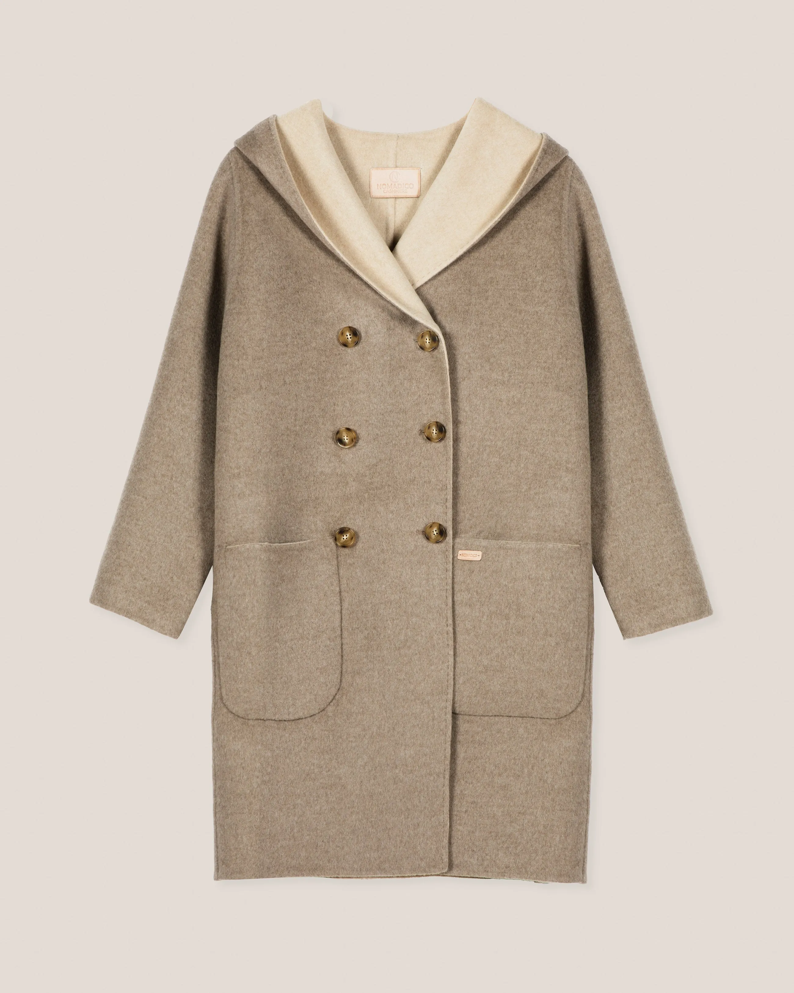 Double Breasted Hooded Coat