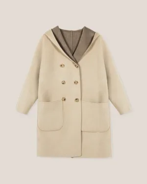 Double Breasted Hooded Coat