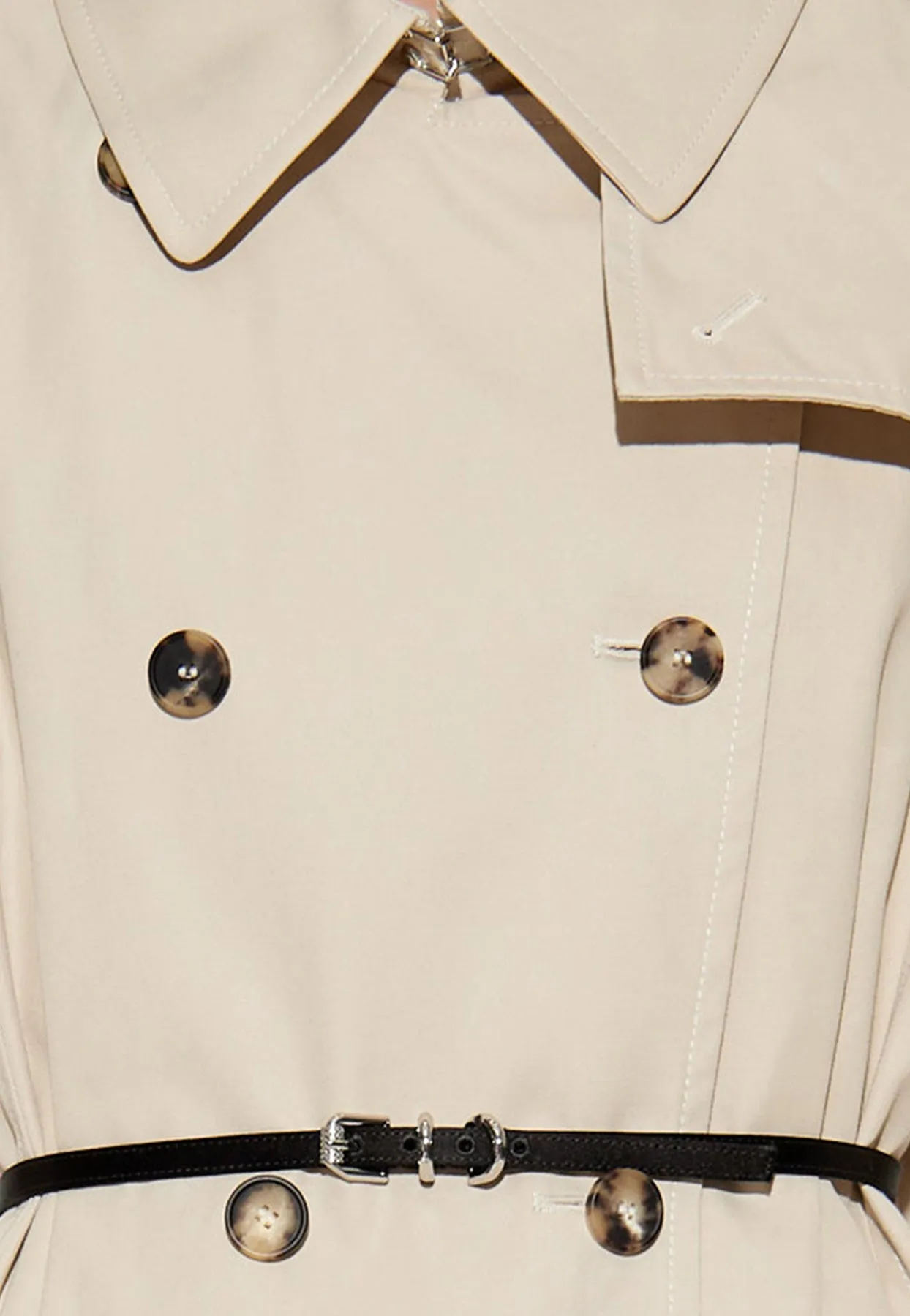 Double-Breasted Trench Coat with Belt