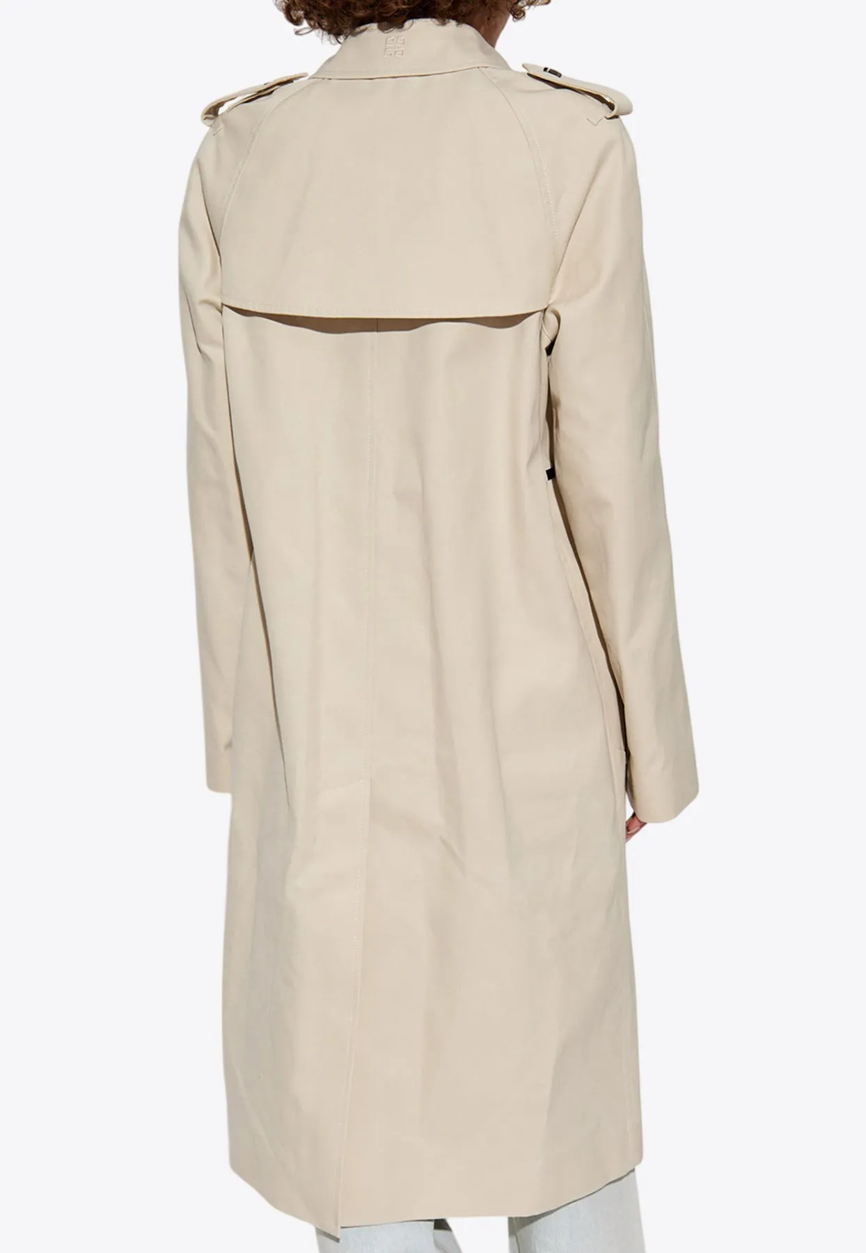 Double-Breasted Trench Coat with Belt