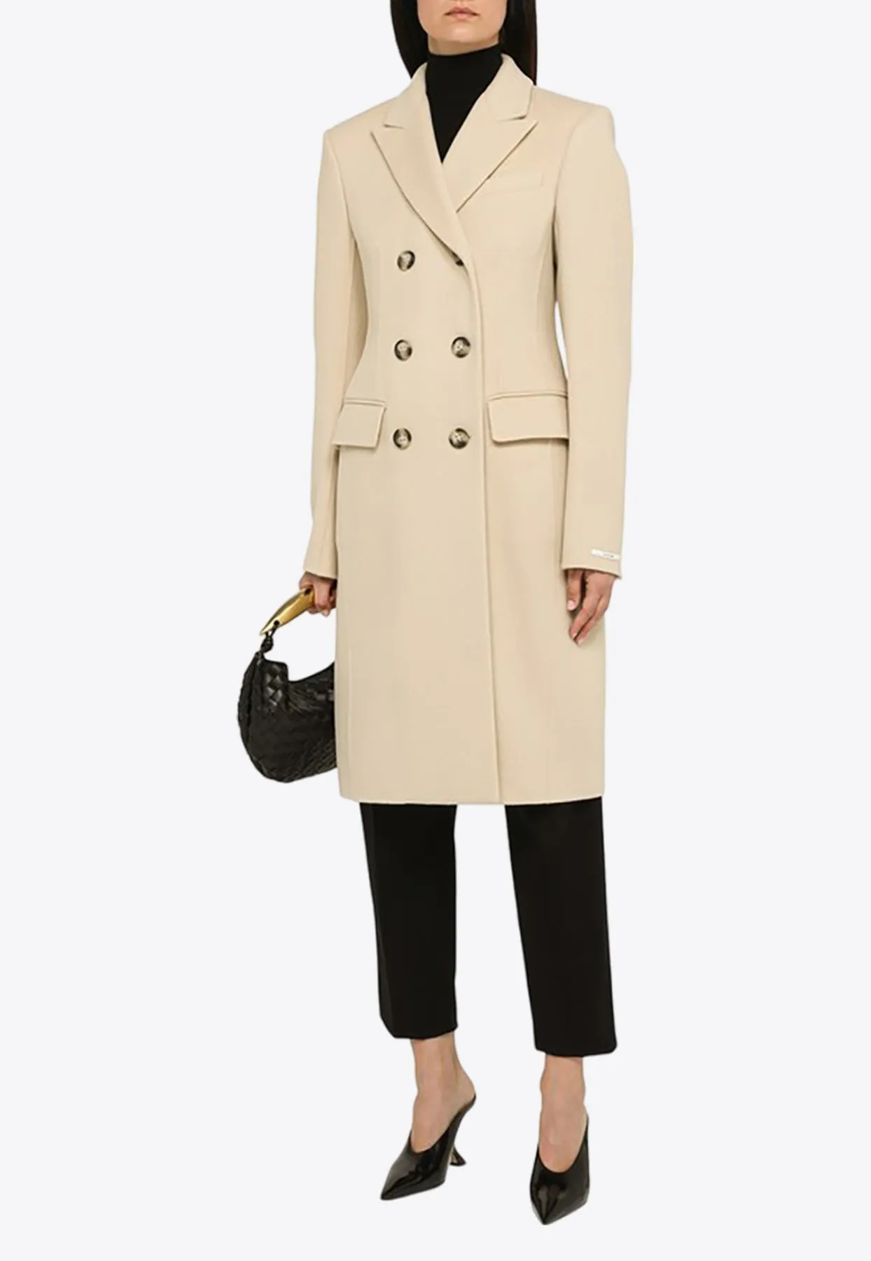 Double-Breasted Wool Coat