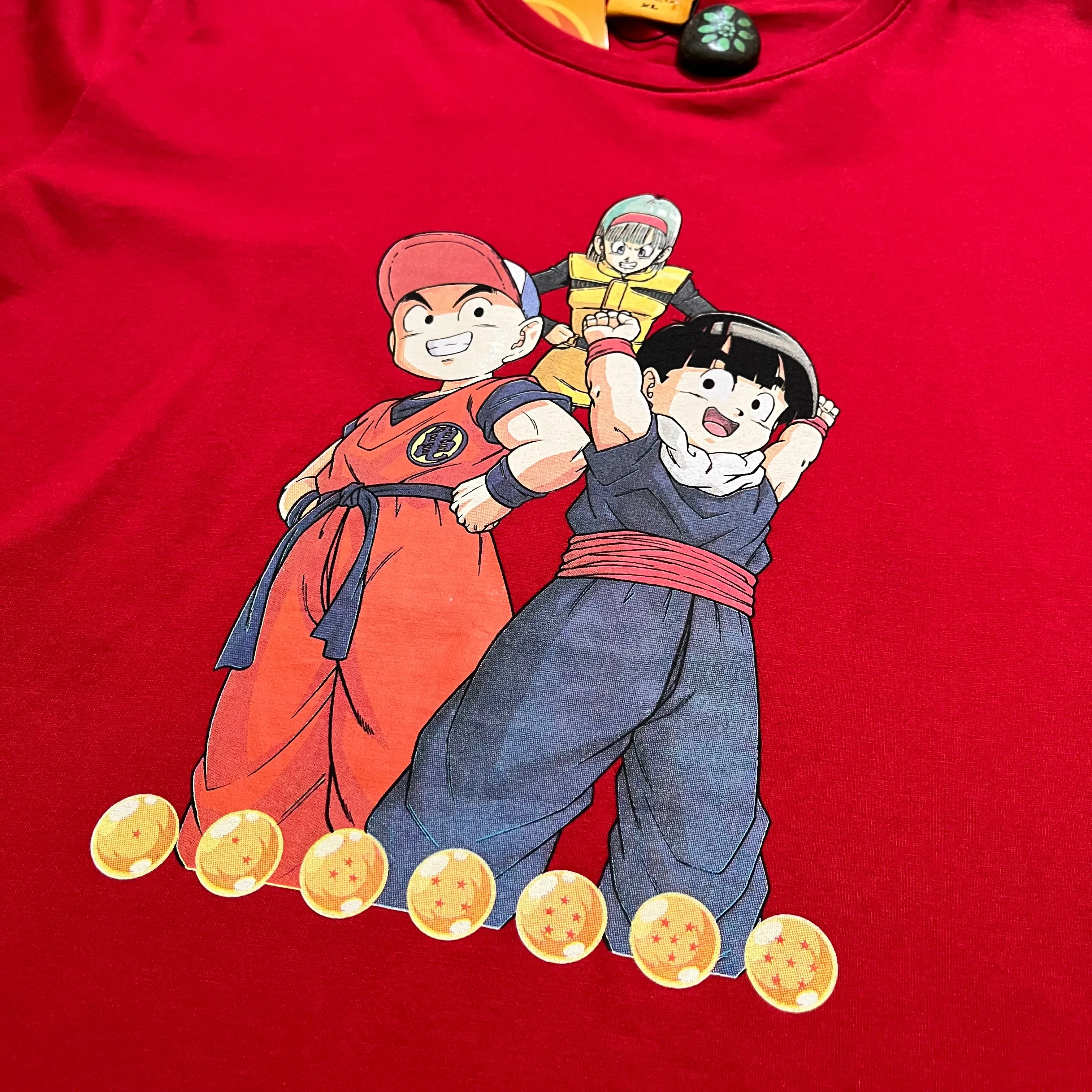 Dragonball Z Red Krillin, Gohan & Bulma Tee