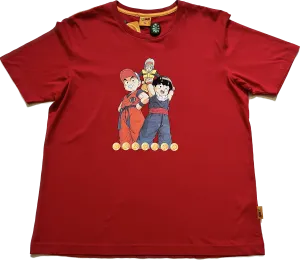 Dragonball Z Red Krillin, Gohan & Bulma Tee