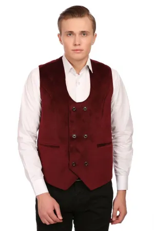 Dust-Free Cotton Velvet Red Jacket