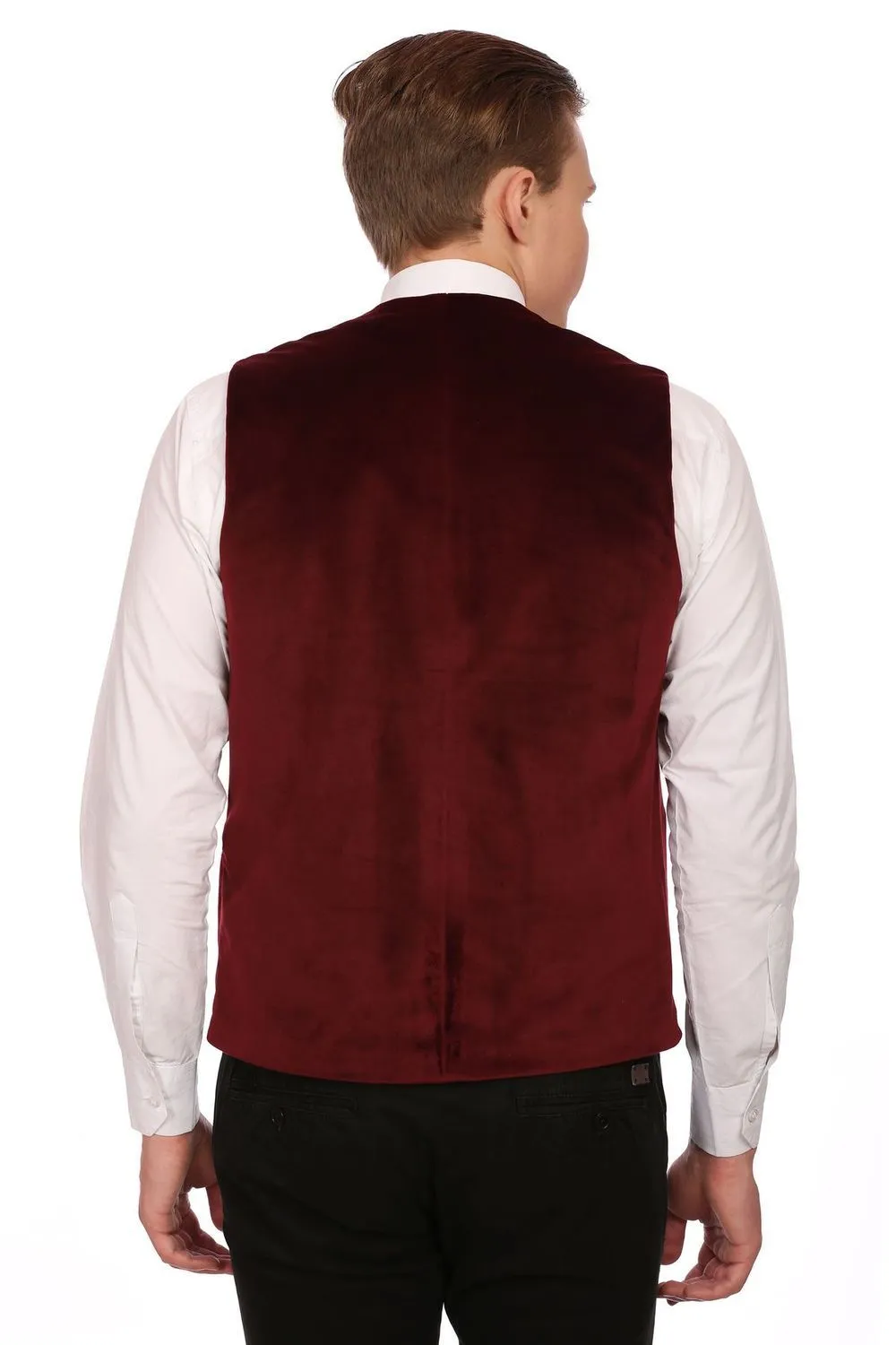 Dust-Free Cotton Velvet Red Jacket