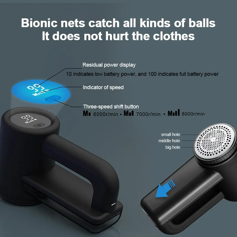 Electric Lint Remover Portable Clothes Sweater Curtains Fuzz