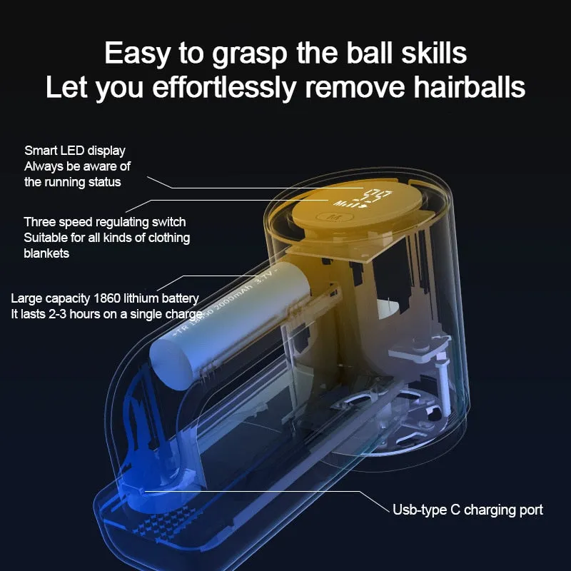 Electric Lint Remover Portable Clothes Sweater Curtains Fuzz