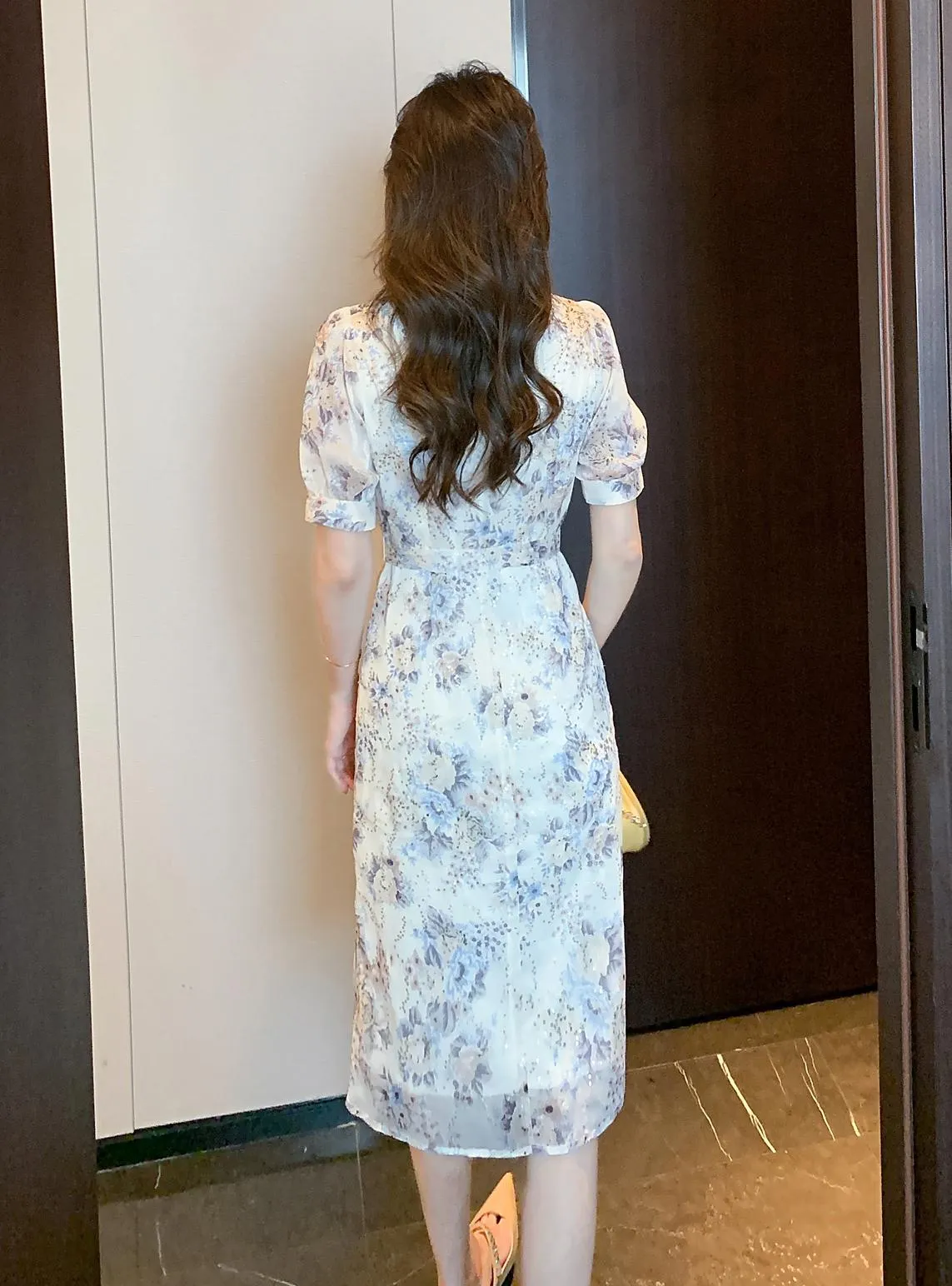 Elegant Belted-waisted Dress for Holiday Wear
