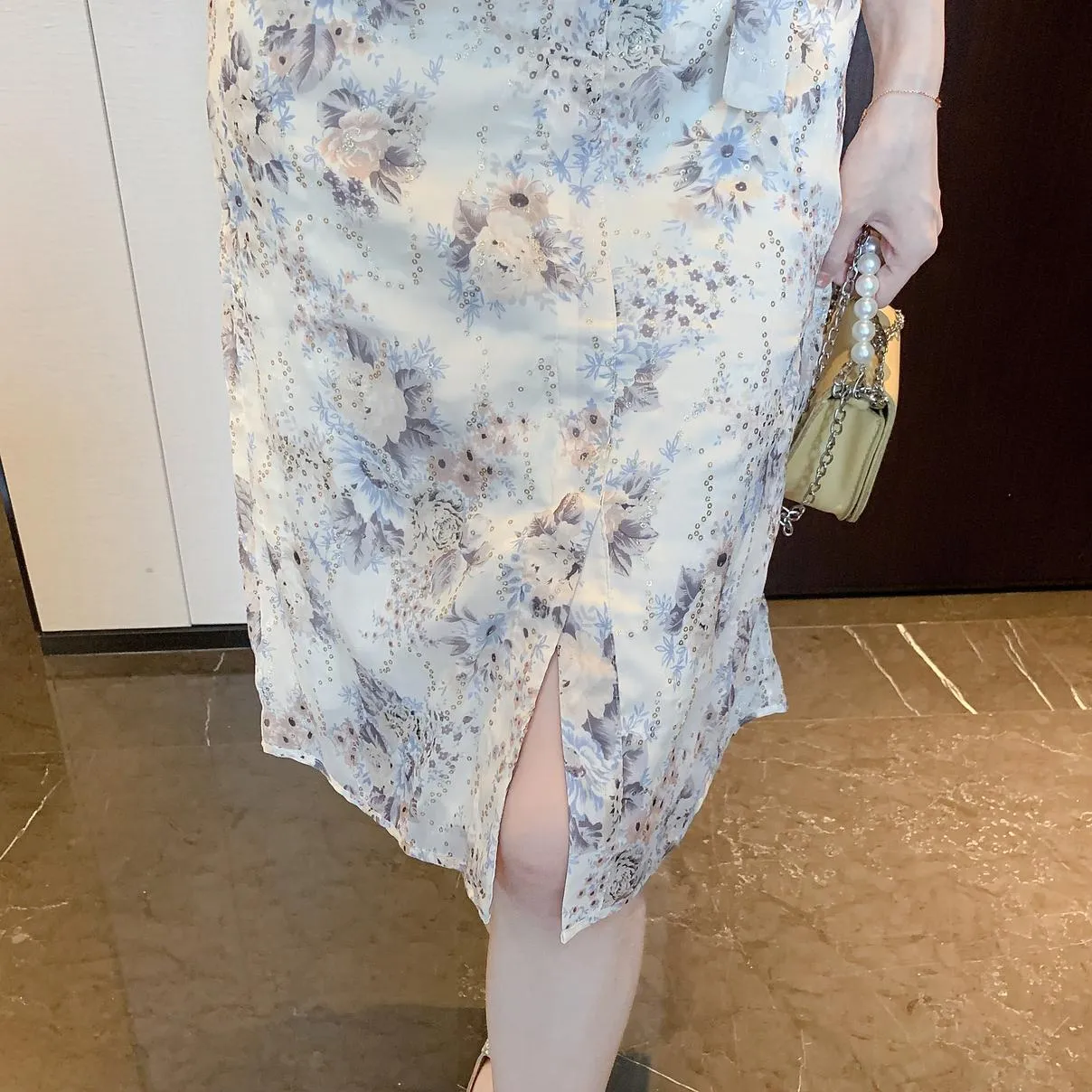 Elegant Belted-waisted Dress for Holiday Wear
