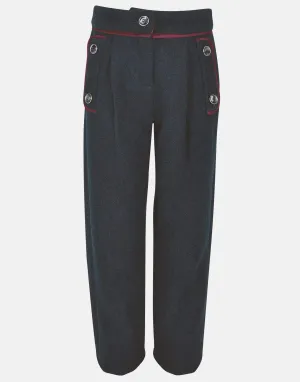 Eliza: Teal tweed trousers