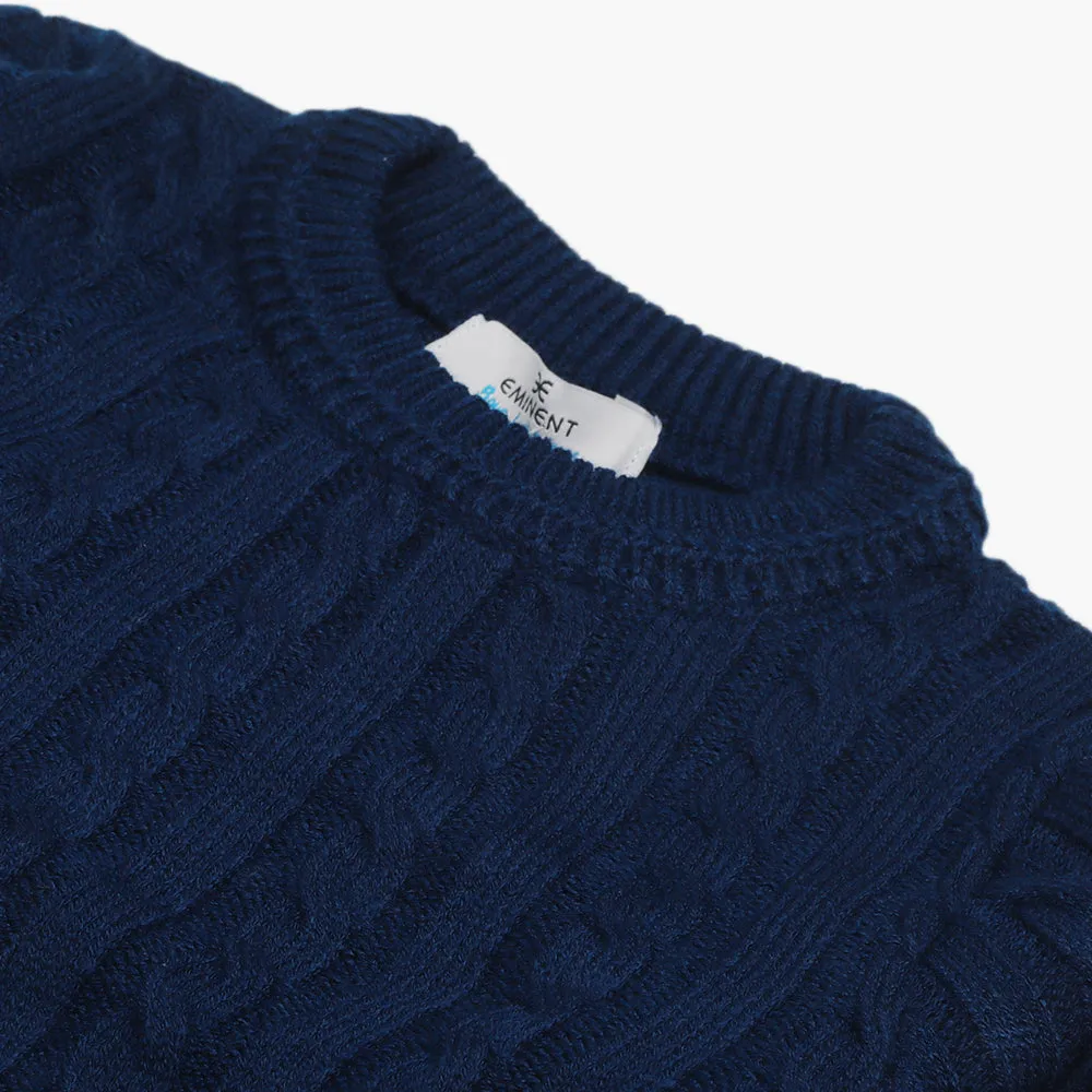Eminent Boys Crew Neck Sweater - Blue
