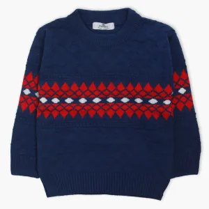 Eminent Boys Crew Neck Sweater - Navy Blue
