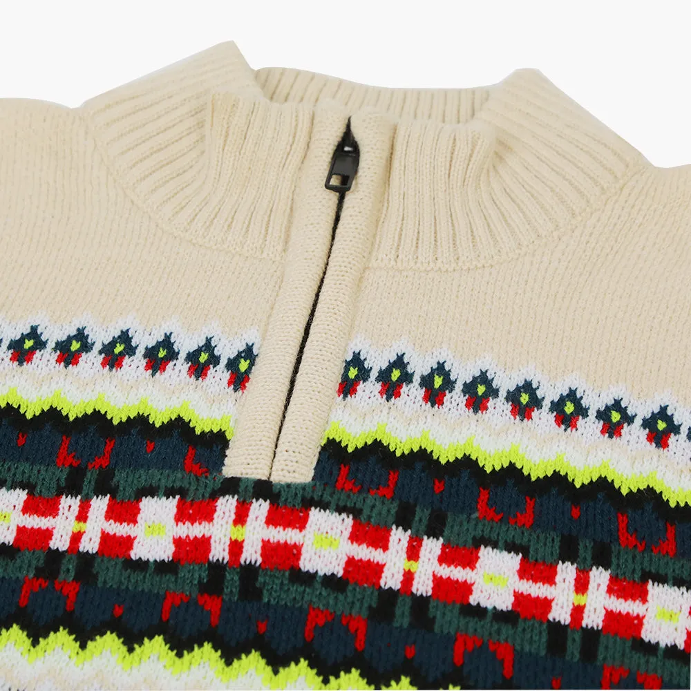Eminent Boys Mock Neck Sweater - Fawn