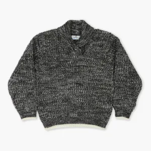 Eminent Boys Shawl Neck Sweater - Charcoal