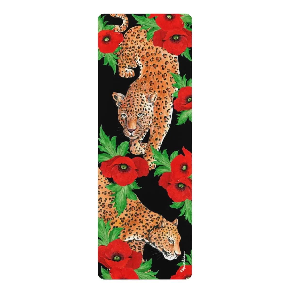 Enigmatic Leopard Rubber Yoga Mat