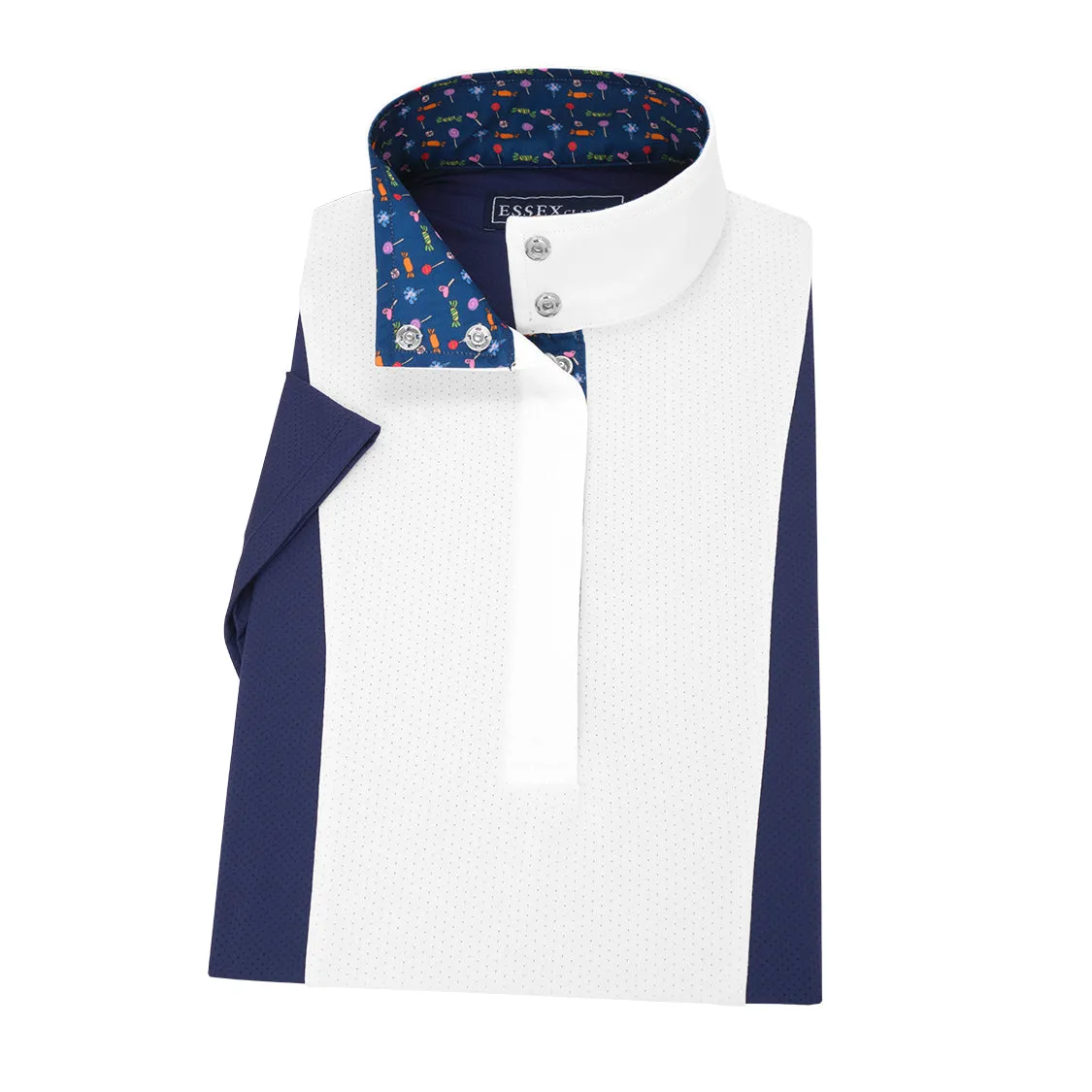 Essex Classics Ladies Luna Performance Sweets Ladies Navy Short Sleeve Show Shirt