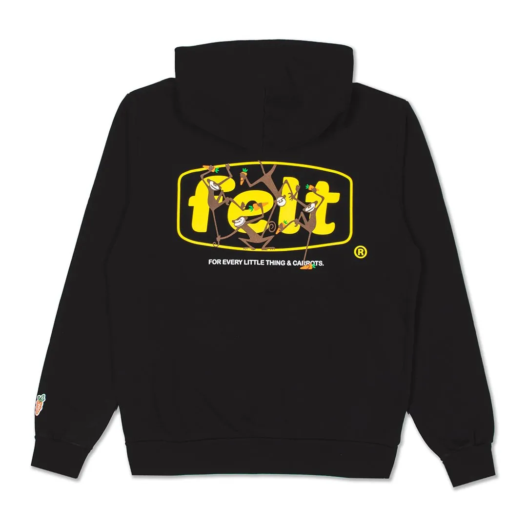 Felt x Carrots Monkey Bars Hoodie Black MBHD-BLK