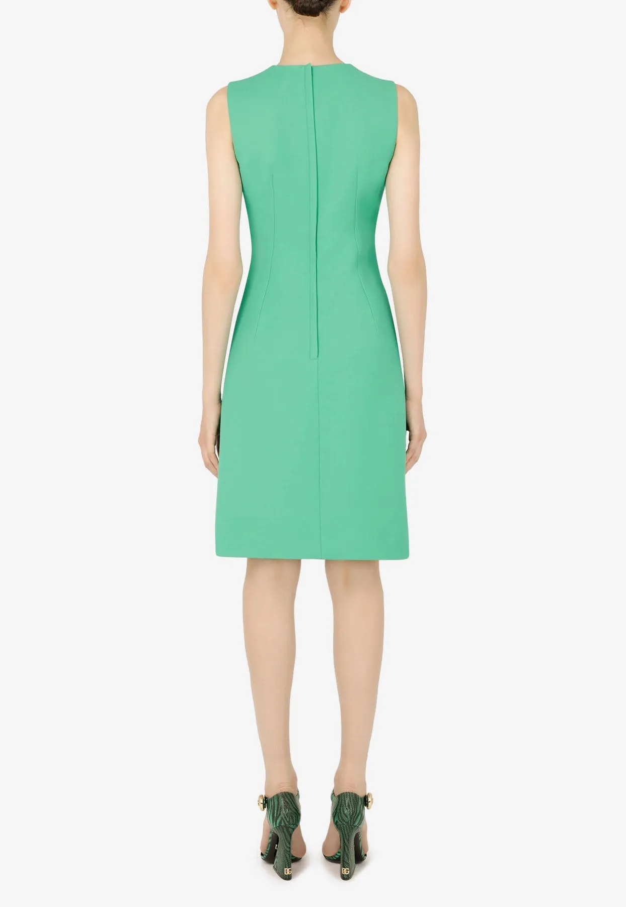 Flared Dress in Virgin Wool