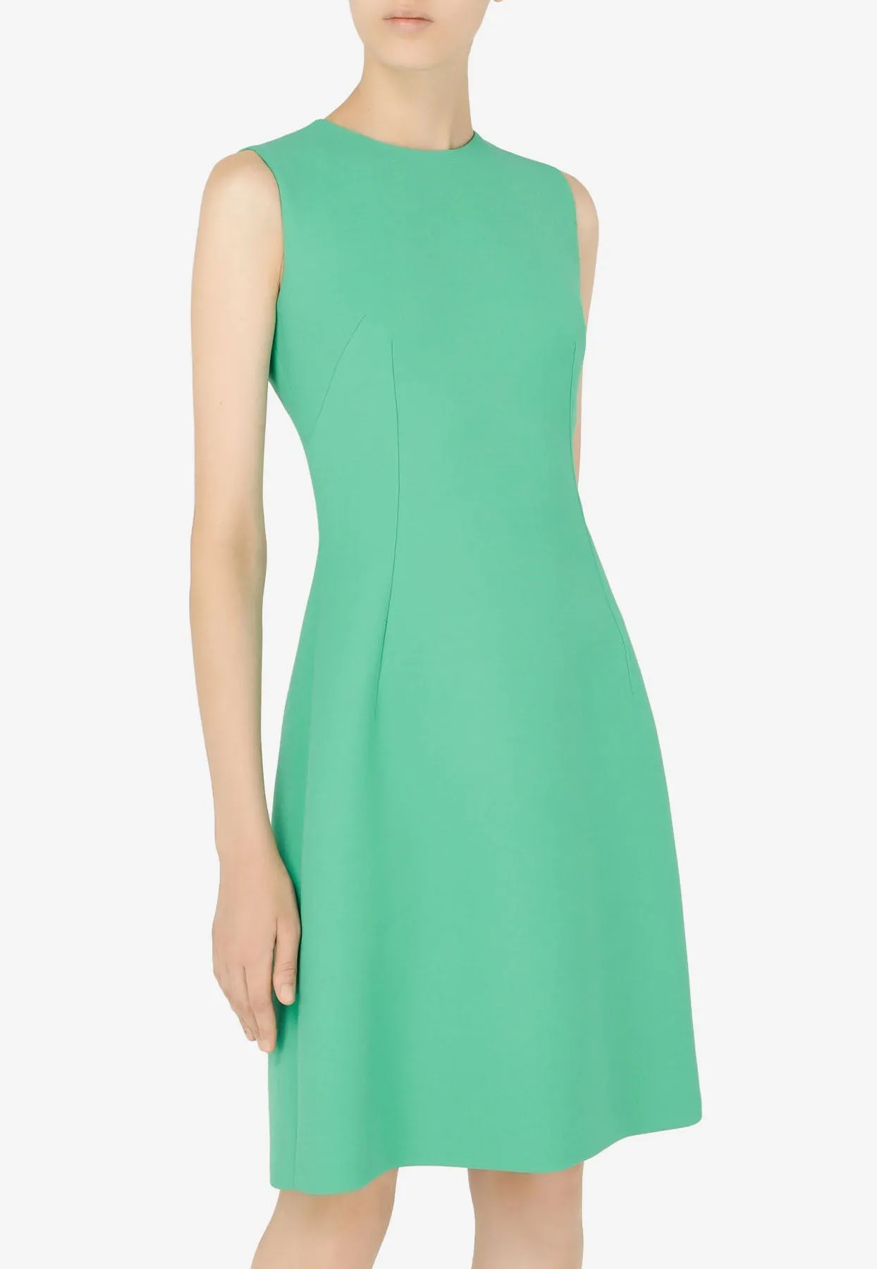 Flared Dress in Virgin Wool
