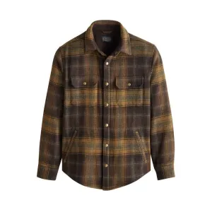 Forest Herringbone Twill Shirt Green Mix/Brown Plaid