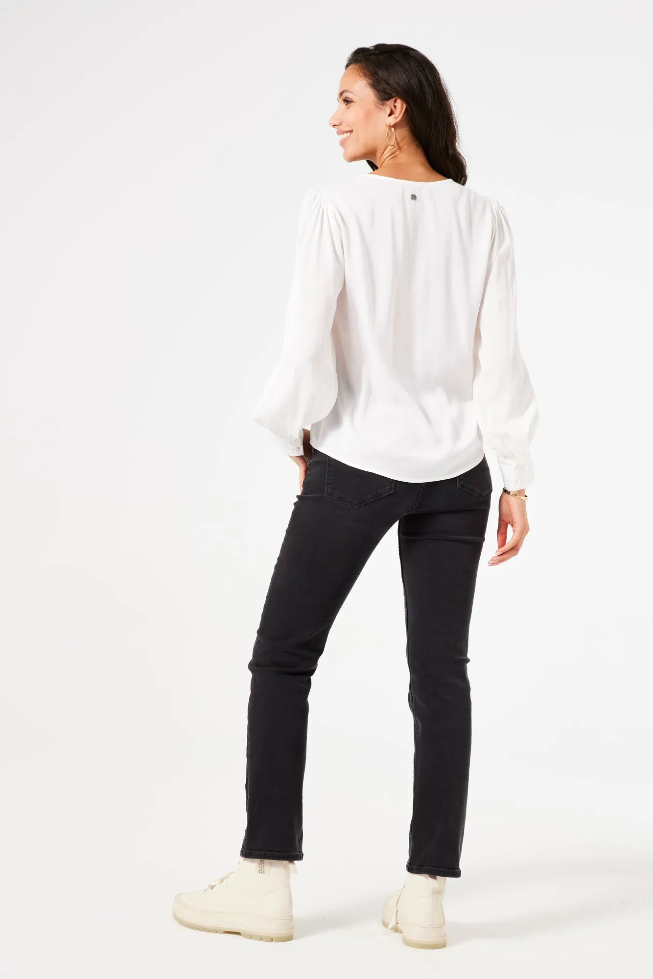 Garcia Jenny Satin Blouse - White
