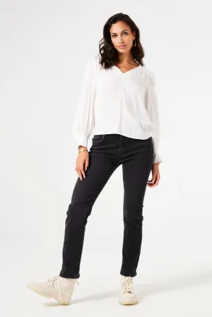 Garcia Jenny Satin Blouse - White