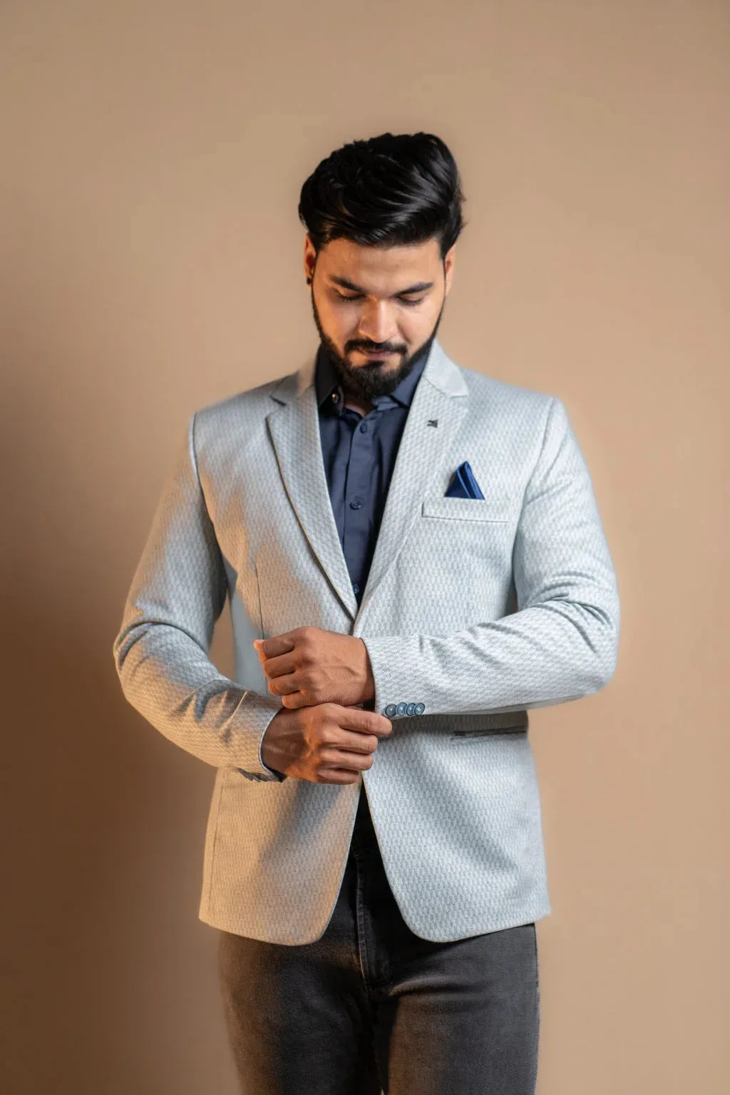Grey Maze Tweed Blazer
